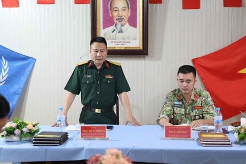 Evalúan desempeño de Hospital de Campaña n.º 6 de Vietnam en Sudán del Sur - ảnh 1