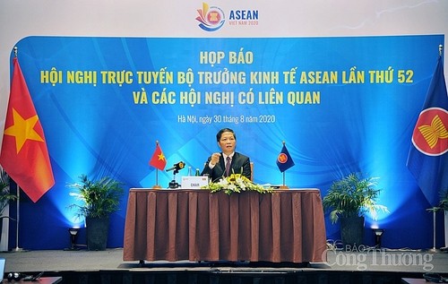 ASEAN 2020: Point presse sur la conférence des ministres de l’Economie - ảnh 1