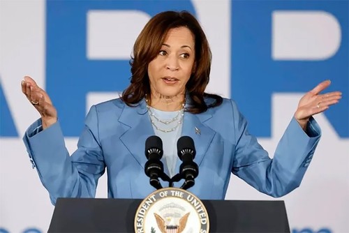 Kamala Harris officiellement investie candidate démocrate à la présidentielle américaine - ảnh 1