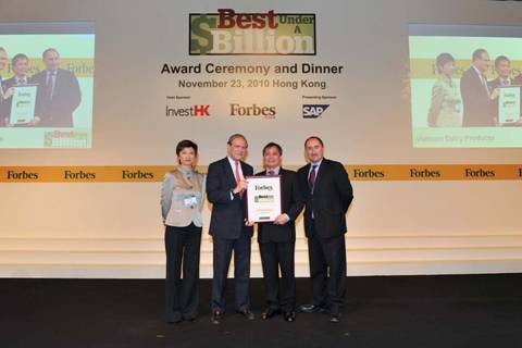 Zehn vietnamesische Unternehmen auf BUB-Liste von Forbes Asia - ảnh 1