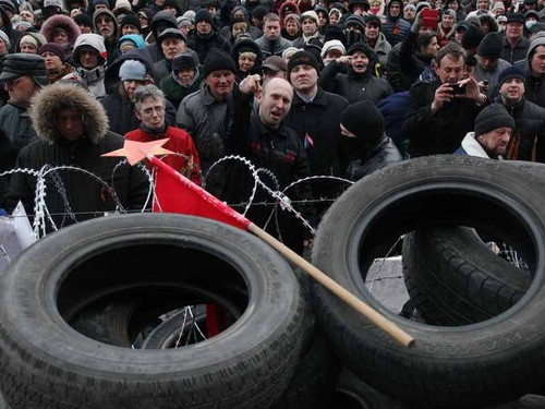 Demonstrationen für ein Referendum über Unabhängigkeit in der Ostukraine - ảnh 1