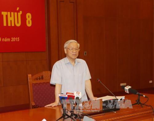 KPV-Generalsekretär Nguyen Phu Trong leitet die Sitzung über Korruptionsbekämpfung - ảnh 1