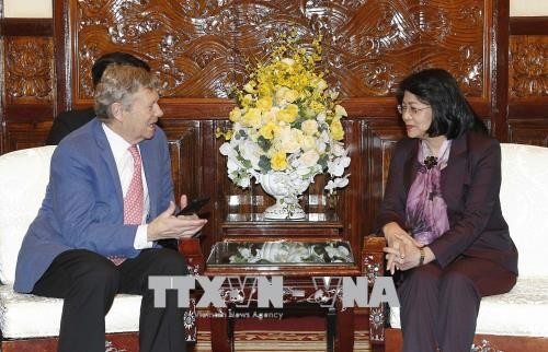 Vize-Staatspräsidentin Dang Thi Ngoc Thinh empfängt den Geschäftsführer von Operation Smile - ảnh 1