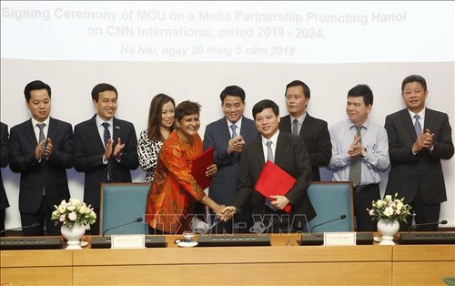 Verstärkung der Werbung für die Hauptstadt Hanoi im Fernsehsender CNN - ảnh 1