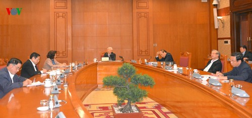 KPV-Generalsekretär, Staatspräsident Nguyen Phu Trong leitet die Sitzung der Unterabteilung für Personal des Parteitags - ảnh 1