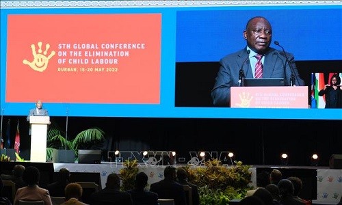 Die Konferenz gegen Kinderarbeit ist in Südafrika eröffnet worden - ảnh 1
