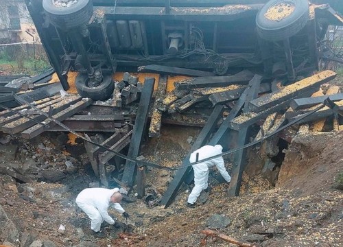 Raketenwrack bei Explosion in Polen gehört vermutlich zum Flugabwehrsystem der Ukraine - ảnh 1