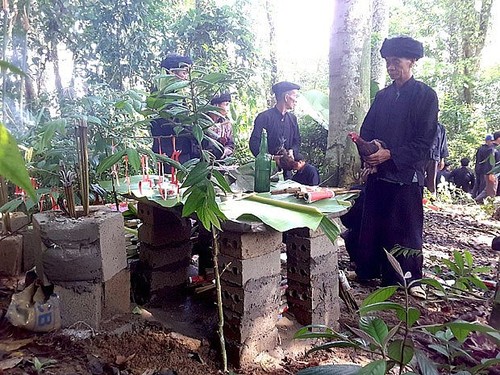 Gebetszeremonie für den Waldgott der Nung in Xin Man - ảnh 2