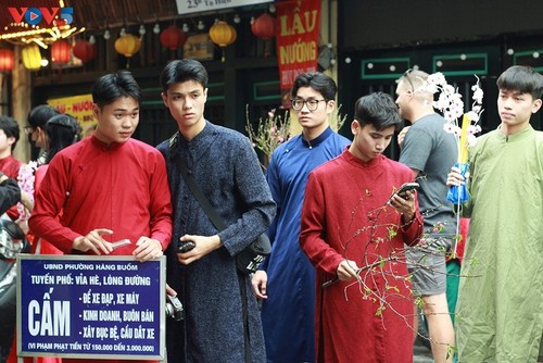 Áo dài, la tenue idéale pour les photos du Têt - ảnh 4