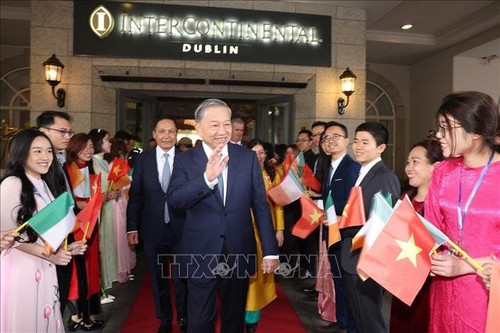 Fin de la visite d’État en Irlande du secrétaire général et président Tô Lâm  - ảnh 1