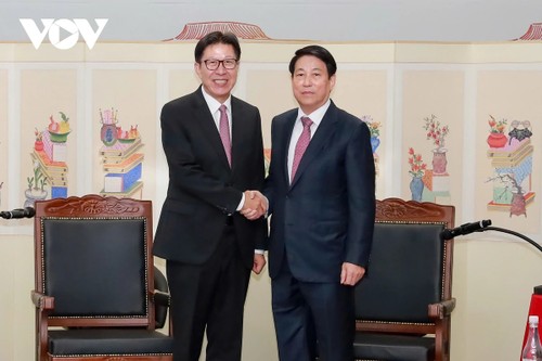 Le président Luong Cuong visite Busan - ảnh 1