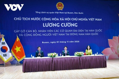 Le président Luong Cuong visite Busan - ảnh 3