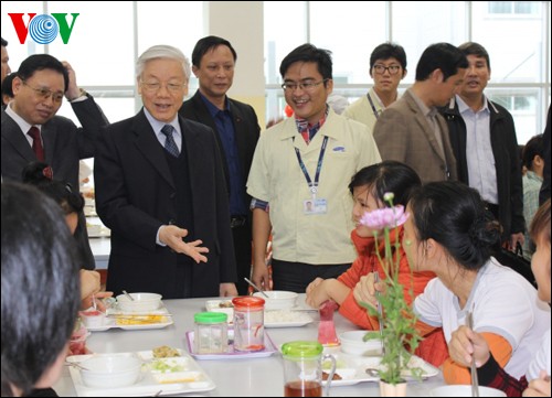 Tổng Bí thư Nguyễn Phú Trọng dự Ngày hội đại đoàn kết toàn dân tại Thái Nguyên - ảnh 1