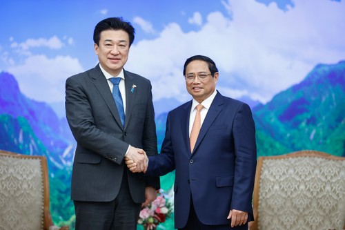 PM Vietnam, Pham Minh Chinh Terima Menhan Jepang - ảnh 1