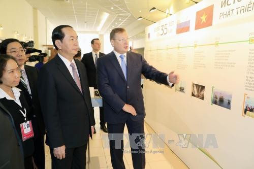 Tran Dai Quang en visite à Saint-Pétersbourg - ảnh 2