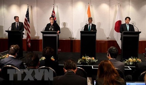 AS, Australia, Jepang, dan India Berkomitmen Perkuat Kerja Sama untuk Jamin Kebebasan Maritim di Laut Timur dan Laut Hua Dong - ảnh 1