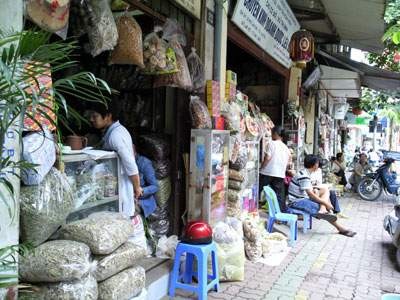 Lan Ong – die Straße der Heilkräuter in Hanoi - ảnh 1