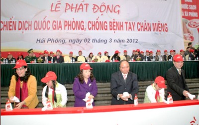  Nationalkampagne gegen die Hand-, Fuß- und Mundkrankheit wird gestartet - ảnh 1