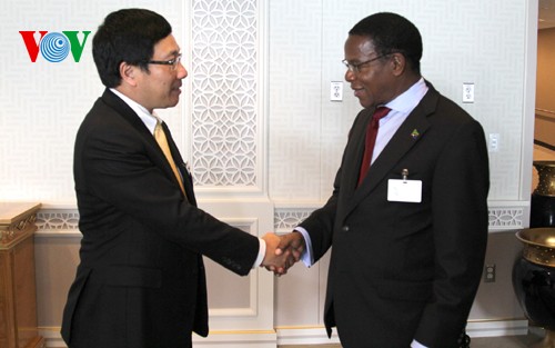 Vize-Premierminister Pham Binh Minh führt zahlreiche Treffen am Rande der UN-Vollversammlung durch - ảnh 2