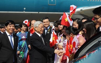 KPV-Generalsekretär Nguyen Phu Trong beginnt den offiziellen Besuch in Japan - ảnh 1