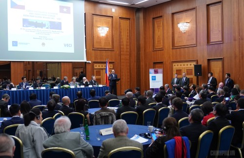 Premierminister Vietnams und Tschechiens leiten das Unternehmensforum beider Staaten - ảnh 1