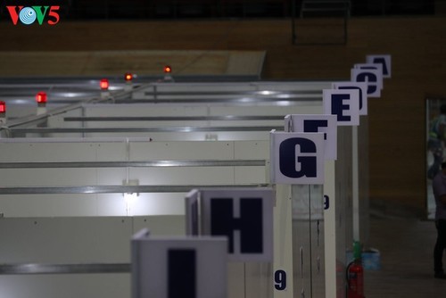 Blick auf das Lazarett für Covid-19-Patienten Tien Son in Da Nang - ảnh 7