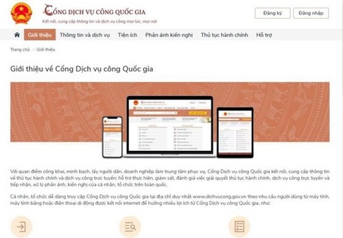 Hundert Prozent der Online-Elektrodienstleistungen sind auf dem nationalen Portal für öffentliche Dienste erreichbar - ảnh 1