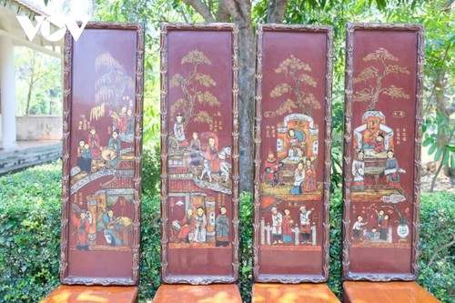 Wertvolle Sammlung von Lackgemälden über den Inhalt von “Das Mädchen Kieu” aufnehmen - ảnh 1