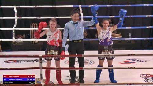 Huynh Ha Huu Hieu gewinnt die Muay-Thai-Weltmeisterschaft 2024 - ảnh 1