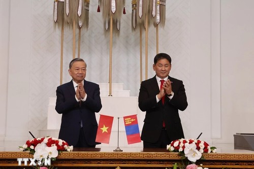 Die gemeinsame Erklärung zur Etablierung der umfassenden Partnerschaft zwischen Vietnam und der Mongolei - ảnh 1