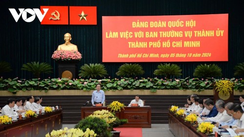 Parlamentspräsident Tran Thanh Man tagt mit der Parteileitung von Ho-Chi-Minh-Stadt - ảnh 1