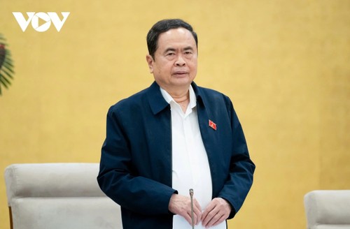 Parlamentspräsident Tran Thanh Man leitet die Sitzung zur Vorbereitung auf Parlamentswahlen - ảnh 1