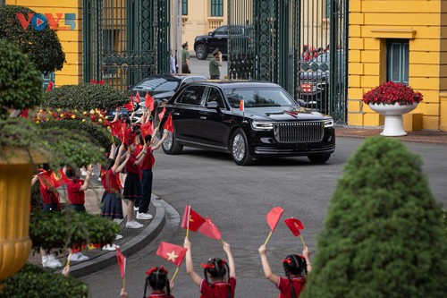 KPV-Generalsekretär To Lam leitet die Empfangszeremonie für Chinas Partei- und Staatschef Xi Jinping - ảnh 3