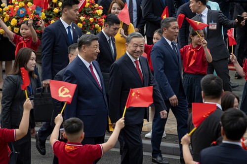 KPV-Generalsekretär To Lam leitet die Empfangszeremonie für Chinas Partei- und Staatschef Xi Jinping - ảnh 5