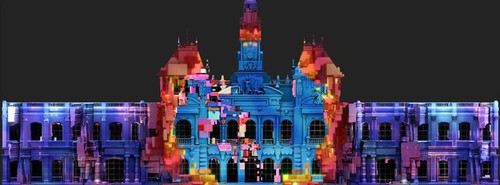 Erstes internationales 3D-Mapping-Kunstprogramm in Vietnam - ảnh 1