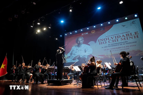 Das Kunstprogramm über Präsident Ho Chi Minh in Venezuela - ảnh 1