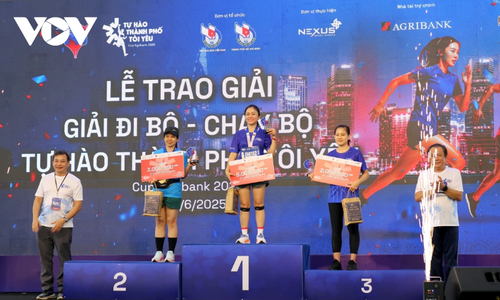 Mehr als 5.000 Menschen nehmen am Lauf-Wettbewerb in Ho-Chi-Minh-Stadt teil - ảnh 1