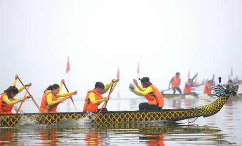 ការប្រឡងចែវទូកនាគបើកទូលាយទីក្រុងហាណូយ ២០១៨ - ảnh 1