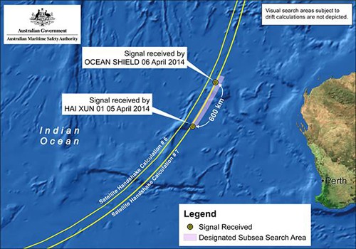 អូស្ត្រាលីដាក់ពង្រាយនាវានិងយន្តហោះបញ្ជាក់សញ្ញាប្រអប់ខ្មៅ MH 370 - ảnh 1