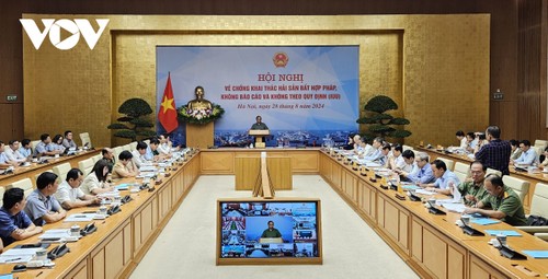 PM Vietnam, Pham Minh Chinh Memimpin Konferensi tentang Penanggulangan Eksploitasi IUU - ảnh 1