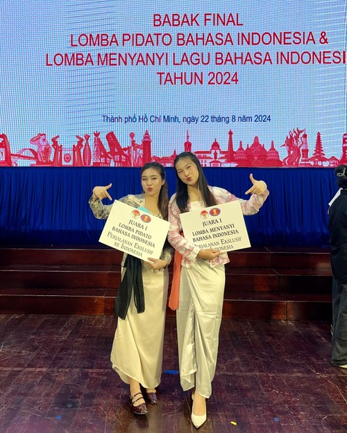 Lomba Pidato dan Lomba Menyanyi Lagu Bahasa Indonesia – Memuliakan Keindahan Kebudayaan dan Bahasa Indonesia - ảnh 4