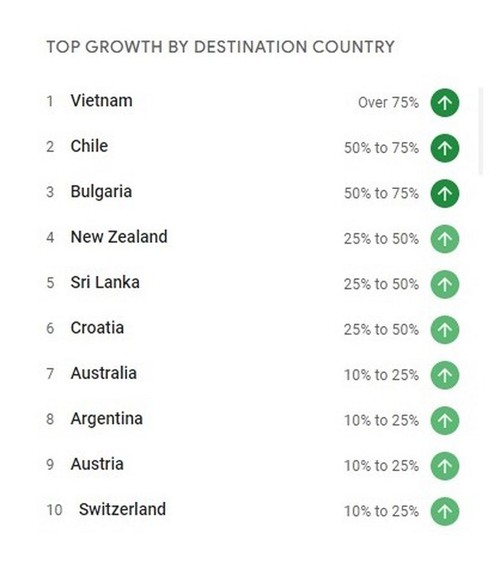 Google Destination Insights：国际游客搜索最多的越南10大旅游目的地 - ảnh 1