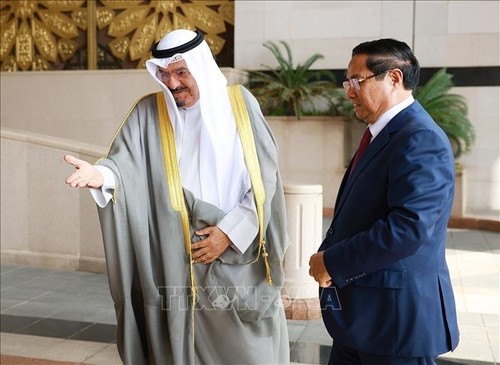 组图：科威特首相主持仪式欢迎范明政一行 - ảnh 2