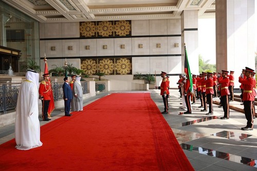 组图：科威特首相主持仪式欢迎范明政一行 - ảnh 3