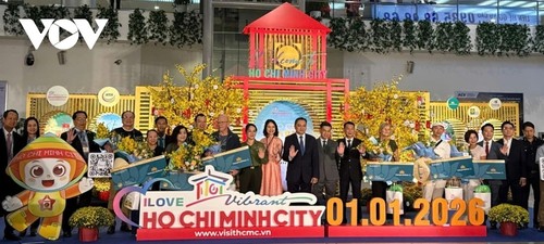 越南多地接待新年首批国际游客 - ảnh 1