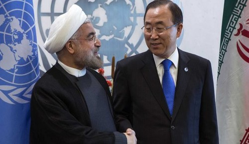 UN chief, Iranian president agree on win-win solution to nuclear issue - ảnh 1