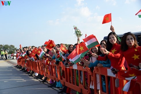 Party General Secretary Nguyen Phu Trong begins his official visit to Hungary   - ảnh 1