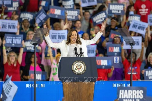 Harris widens lead over Trump, Reuters/Ipsos poll finds - ảnh 1