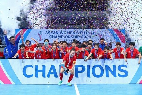 Vietnam wins 2024 ASEAN Women's Futsal Championship - ảnh 1