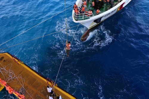 Partager le Têt avec ceux qui sont en garnison en mer - ảnh 14